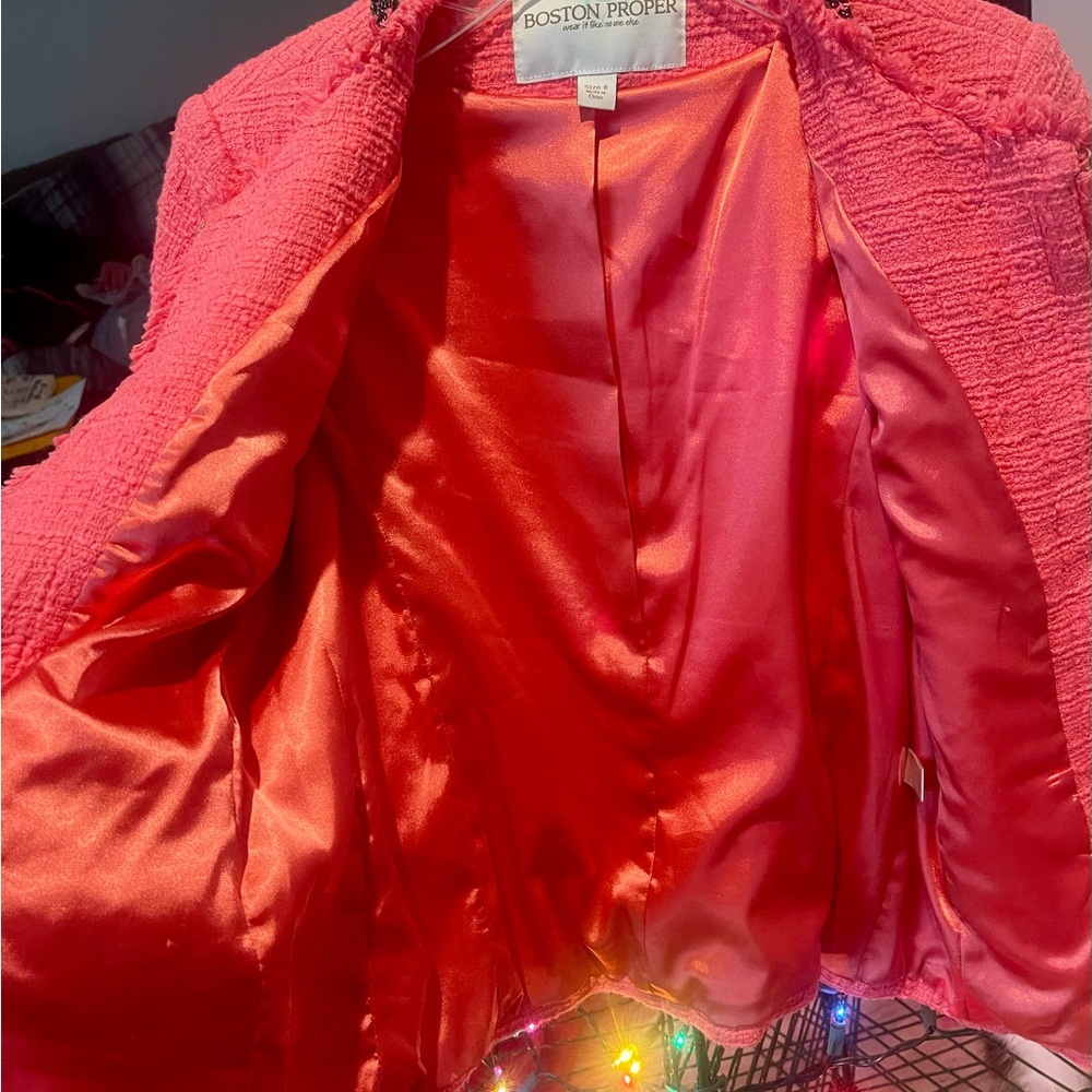 Boston Proper Red Women's Jacket - Picture 2 of 7